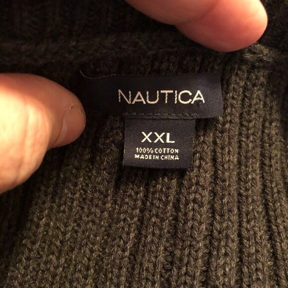 Nautica Charcoal Long Pullover Sweater - Picture 10 of 11